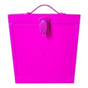 Valentino Neon Pink Jewelry Box With Handle NEW GWP LIMITED EDITION